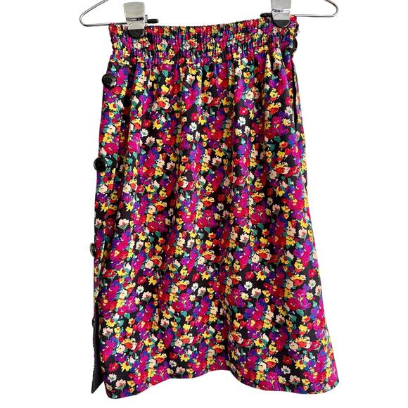 Valentino Skirt Women’s size 6 Vintage Floral Elastic Waist Made in Italy - Picture 4 of 8